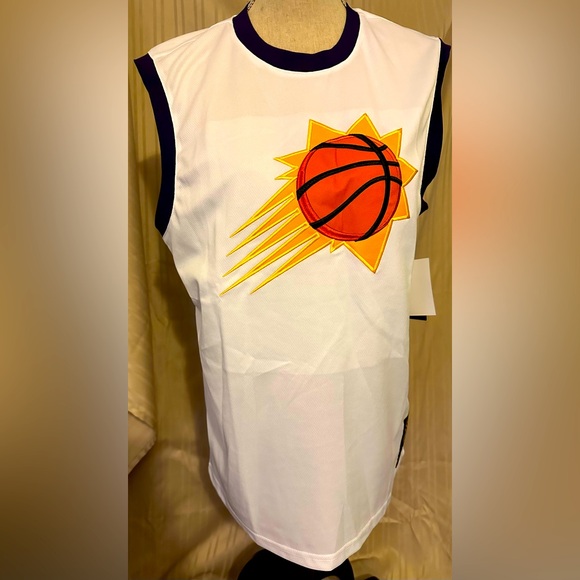 NWT Around the Clock sleeveless jersey size Med. for the Pheonix Suns in white - Picture 1 of 6